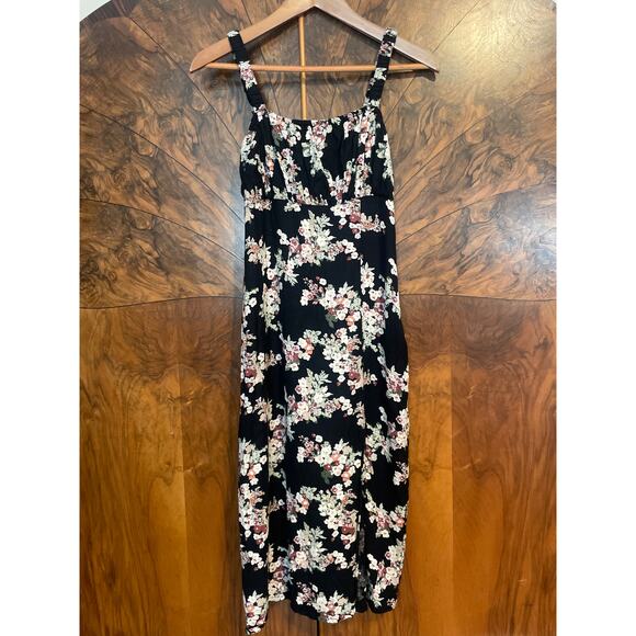 ABERCROMBIE & FITCH Midi Slip Dress Milkmaid Babydoll Moody Floral Size Small S - Picture 2 of 4